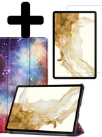 LUQ LUQ Samsung Galaxy Tab S8 Hoes Met Screenprotector - Galaxy