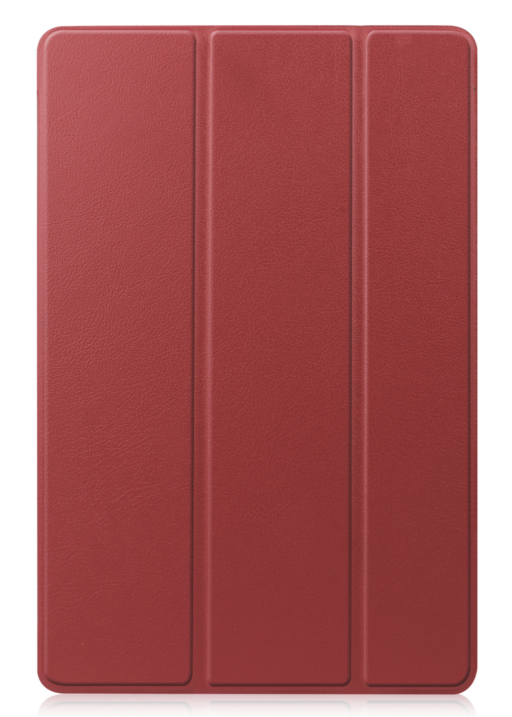 LUQ Hoes Geschikt voor Samsung Galaxy Tab S8 Plus Hoes Luxe Hoesje Book Case - Hoesje Geschikt voor Samsung Tab S8 Plus Hoes Cover - Donkerrood