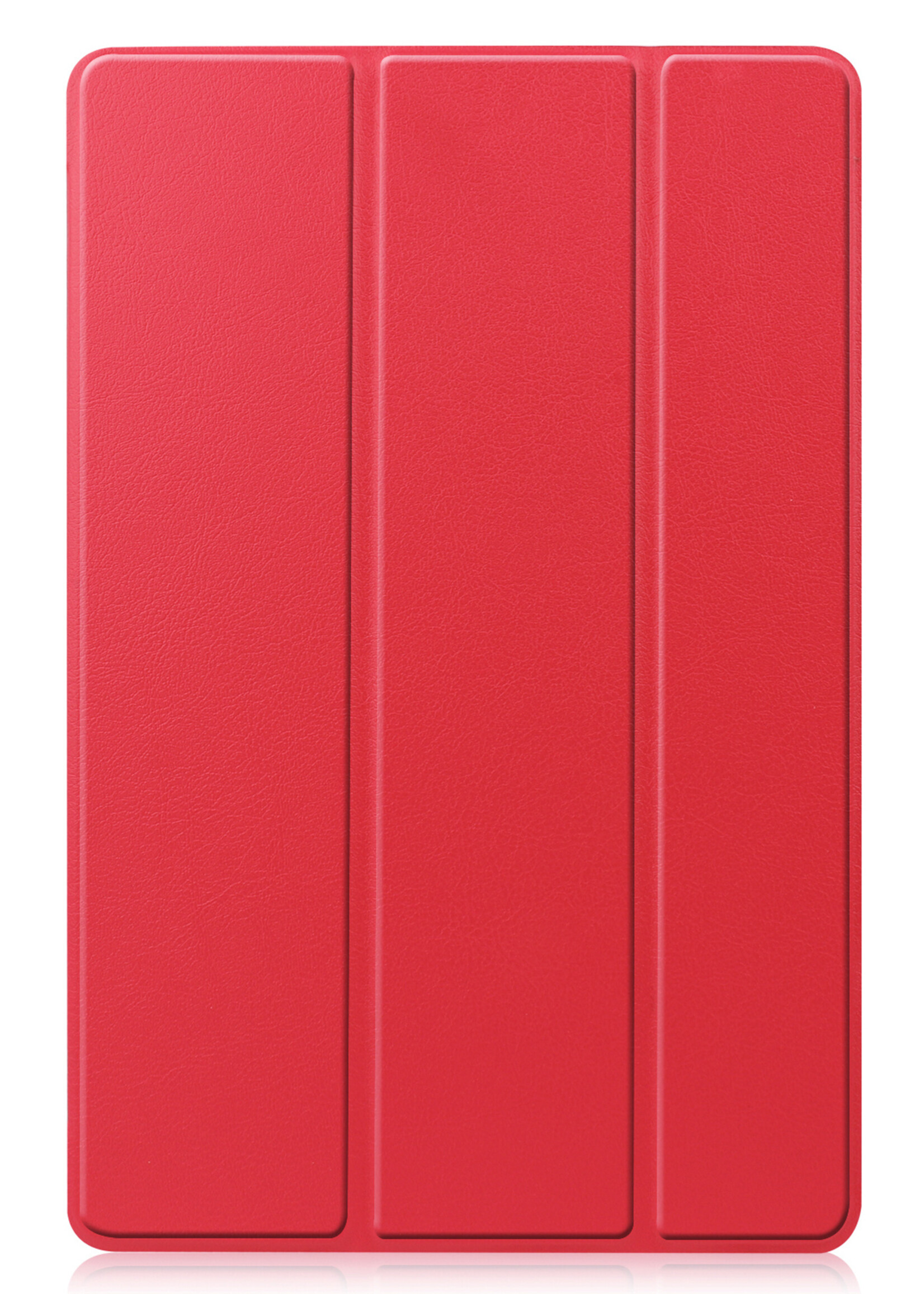 LUQ Hoes Geschikt voor Samsung Galaxy Tab S8 Plus Hoes Luxe Hoesje Book Case - Hoesje Geschikt voor Samsung Tab S8 Plus Hoes Cover - Rood