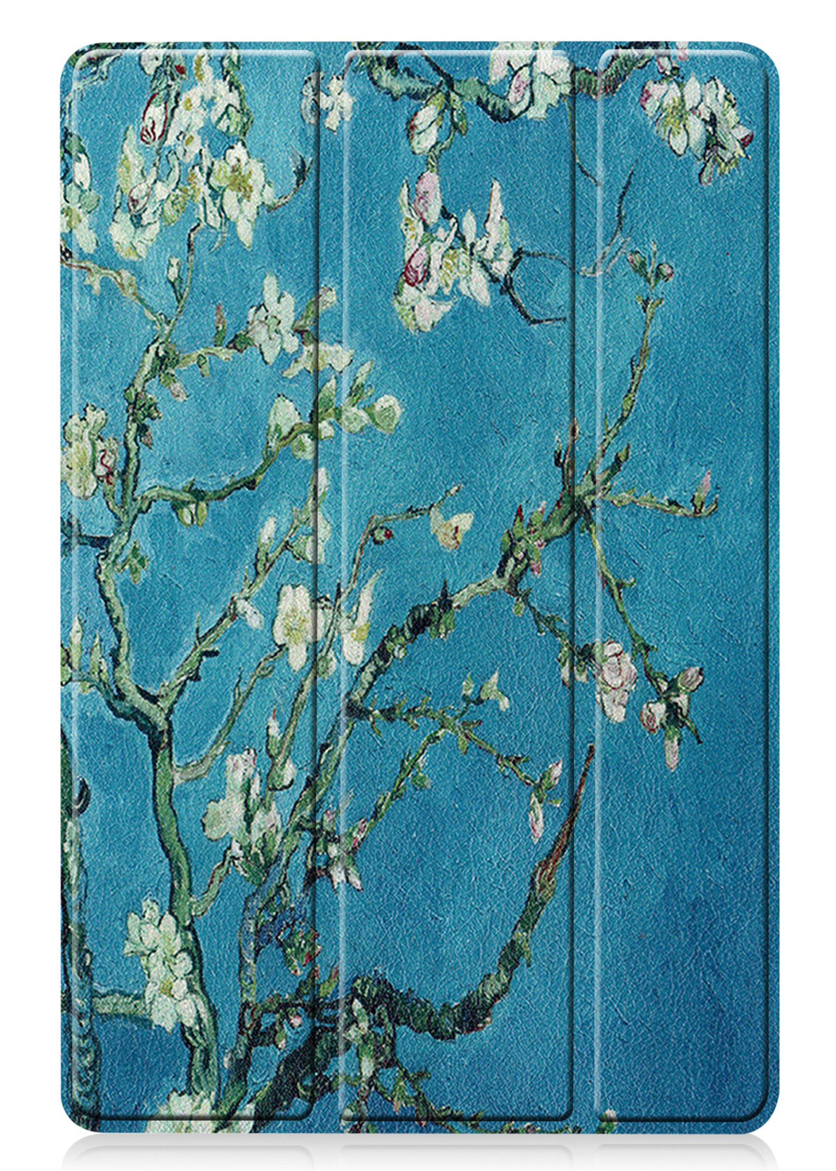 LUQ Hoes Geschikt voor Samsung Galaxy Tab S8 Plus Hoes Luxe Hoesje Book Case Met Screenprotector - Hoesje Geschikt voor Samsung Tab S8 Plus Hoes Cover - Bloesem