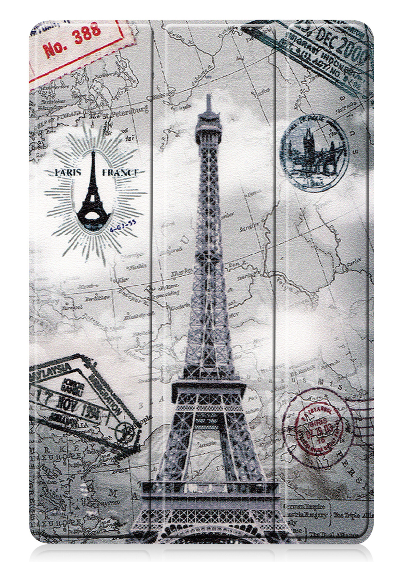 LUQ Hoes Geschikt voor Samsung Galaxy Tab S8 Ultra Hoes Luxe Hoesje Book Case - Hoesje Geschikt voor Samsung Tab S8 Ultra Hoes Cover - Eiffeltoren