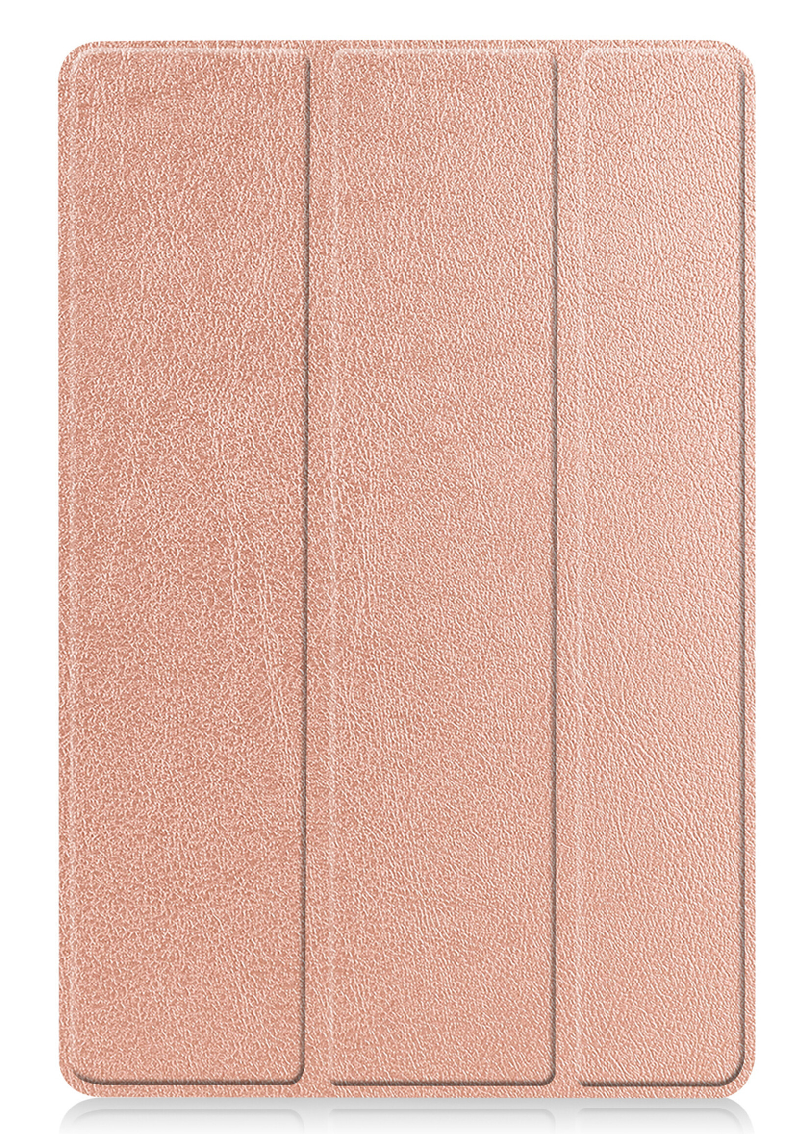 LUQ Hoes Geschikt voor Samsung Galaxy Tab S8 Ultra Hoes Luxe Hoesje Book Case - Hoesje Geschikt voor Samsung Tab S8 Ultra Hoes Cover - Rosé goud