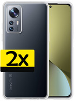 LUQ LUQ Xiaomi 12 Hoesje Siliconen - Transparant - 2 PACK