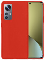 LUQ LUQ Xiaomi 12X Hoesje Siliconen - Rood