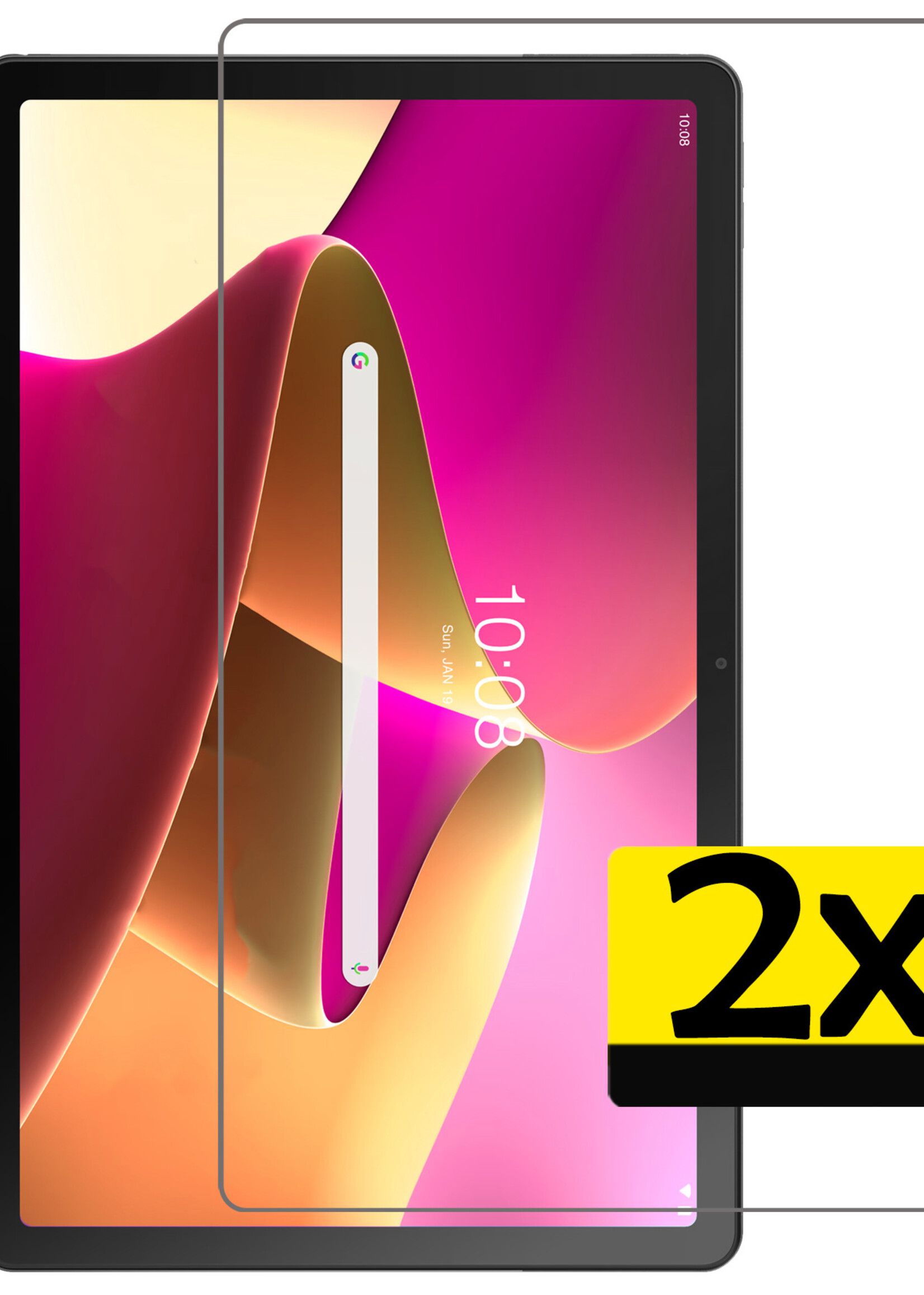 LUQ Screenprotector Geschikt voor Lenovo Tab M10 Plus 3rd Gen Screenprotector Bescherm Glas Tempered Glass Screen Protector - Screen Protector Geschikt voor Lenovo Tab M10 Plus 3rd Gen Screenprotector - 2 Stuks