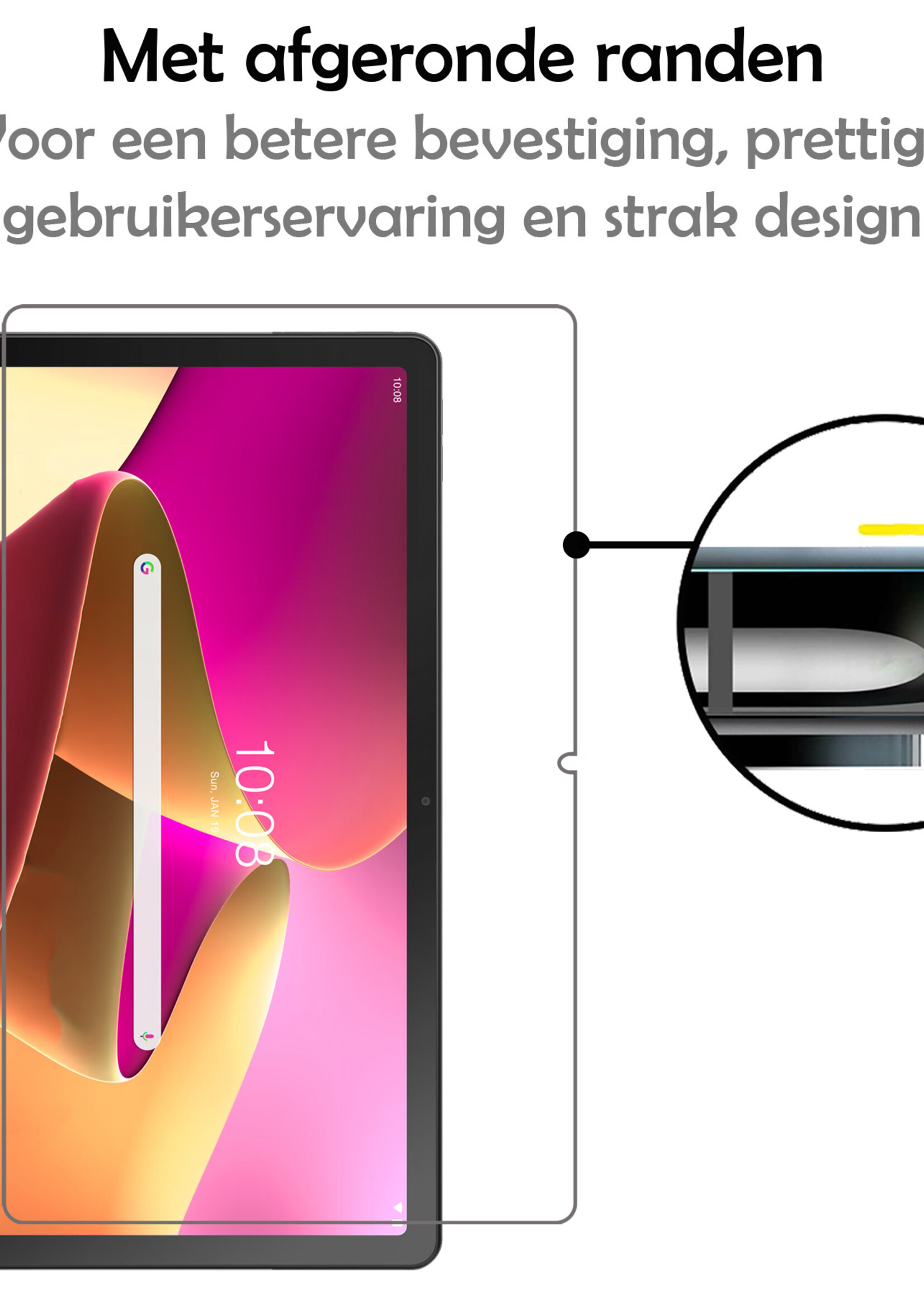 LUQ Screenprotector Geschikt voor Lenovo Tab M10 Plus 3rd Gen Screenprotector Bescherm Glas Tempered Glass Screen Protector - Screen Protector Geschikt voor Lenovo Tab M10 Plus 3rd Gen Screenprotector - 2 Stuks