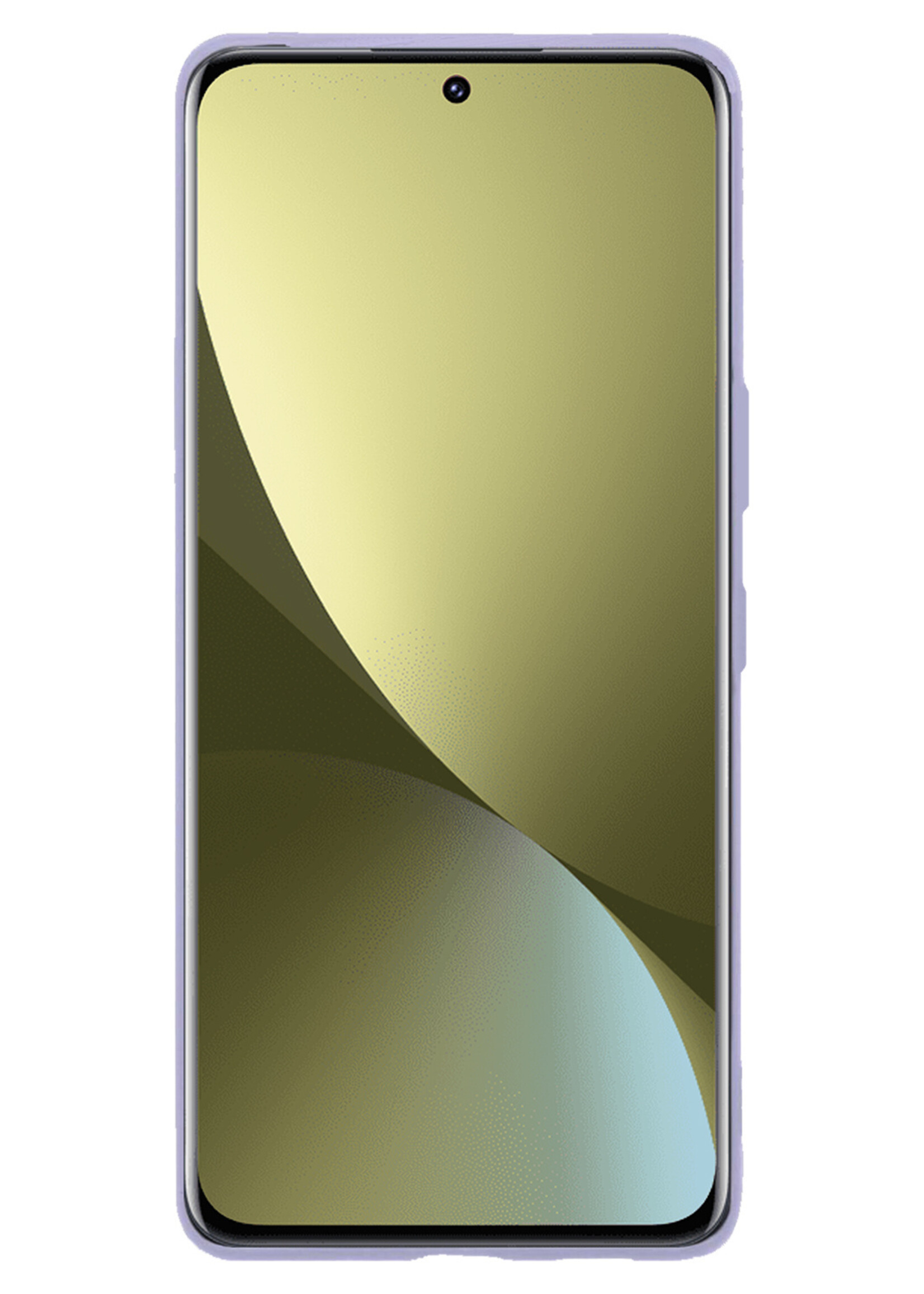 LUQ Hoesje Geschikt voor Xiaomi 12 Pro Hoesje Siliconen Case - Hoes Geschikt voor Xiaomi 12 Pro Hoes Siliconen - Lila