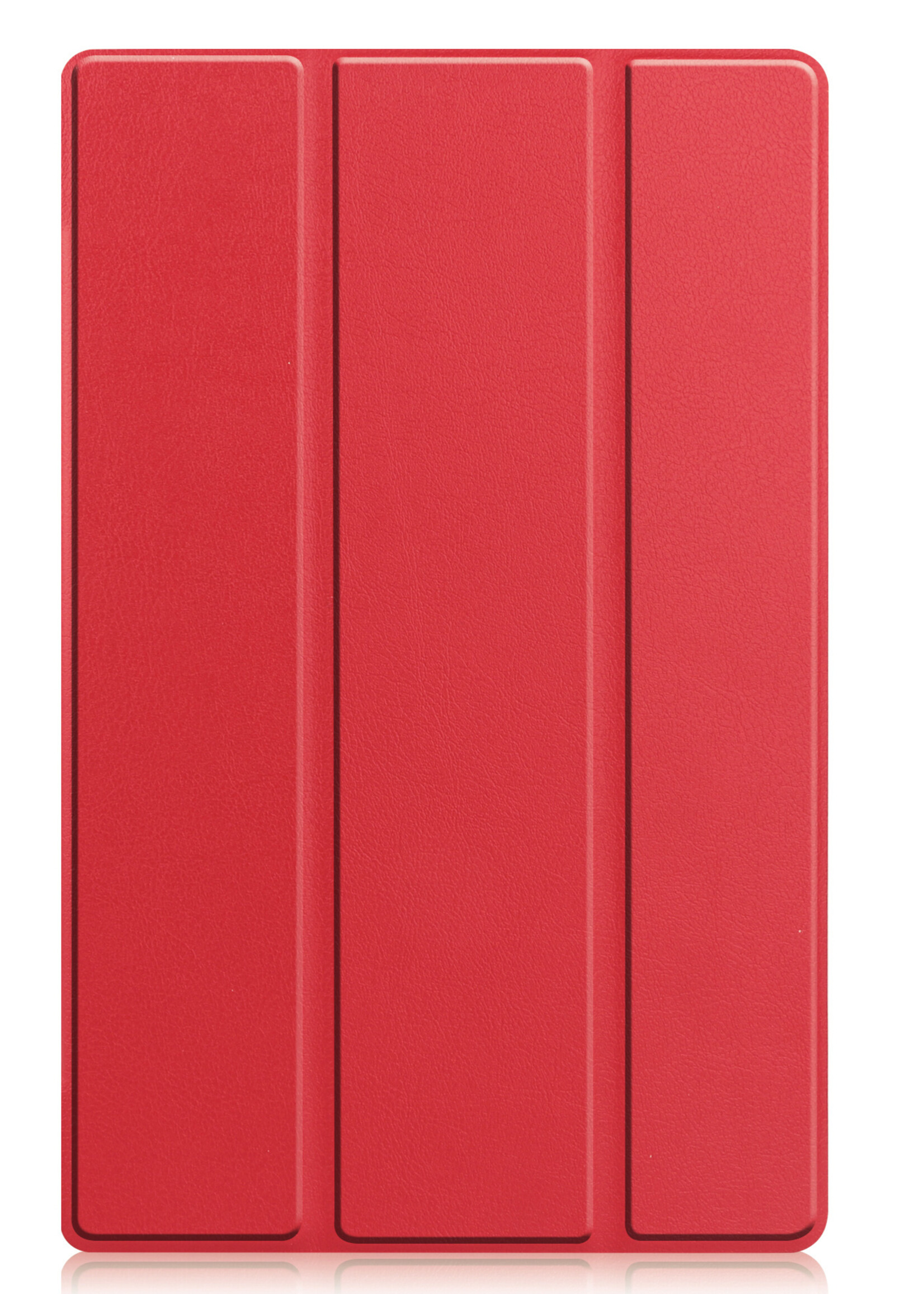 LUQ Hoes Geschikt voor Lenovo Tab M10 Plus 3rd Gen Hoes Luxe Hoesje Book Case - Hoesje Geschikt voor Lenovo Tab M10 Plus (3e Gen) Hoes Cover - Rood