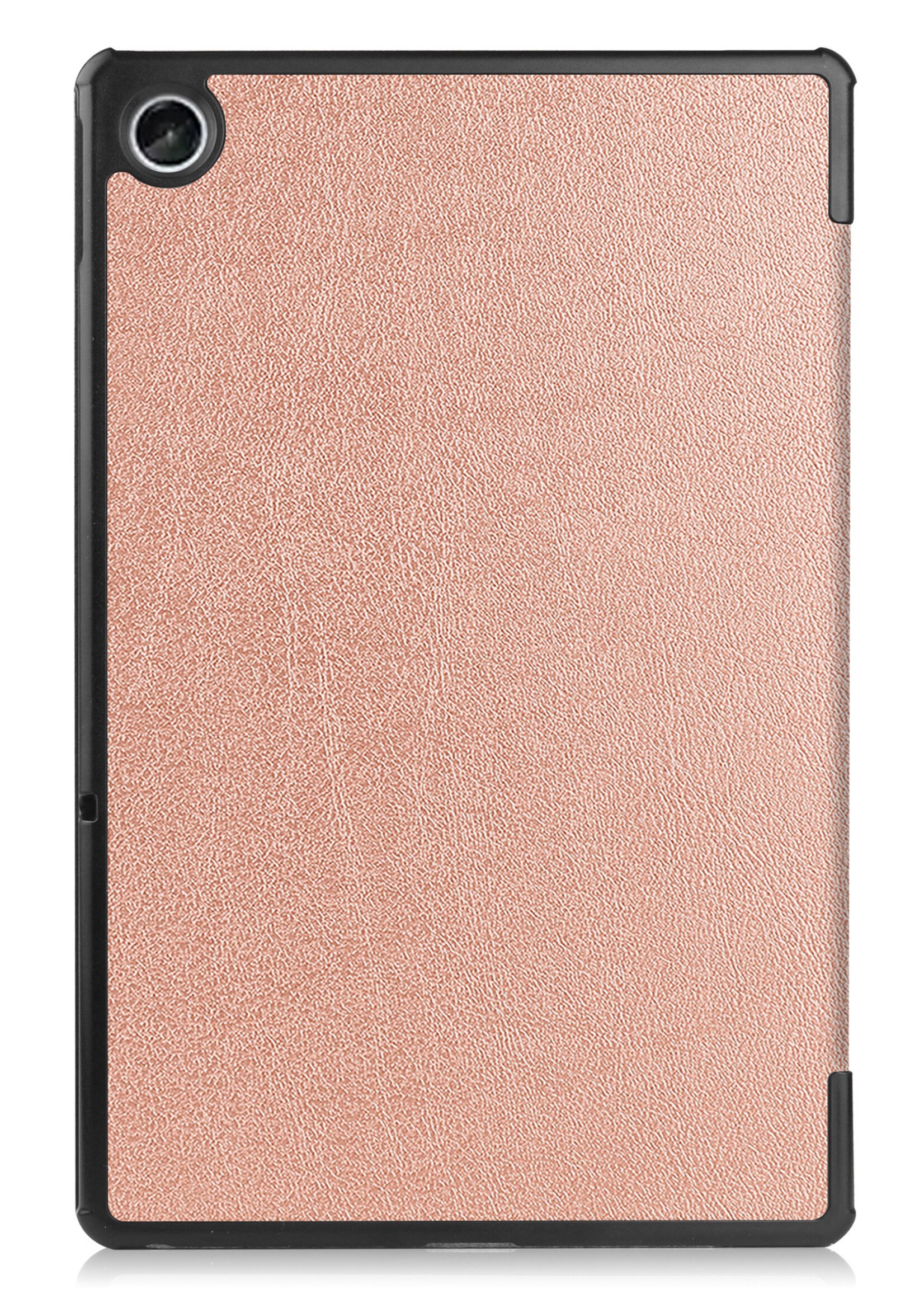 LUQ Hoes Geschikt voor Lenovo Tab M10 Plus 3rd Gen Hoes Luxe Hoesje Book Case - Hoesje Geschikt voor Lenovo Tab M10 Plus (3e Gen) Hoes Cover - Rosé goud