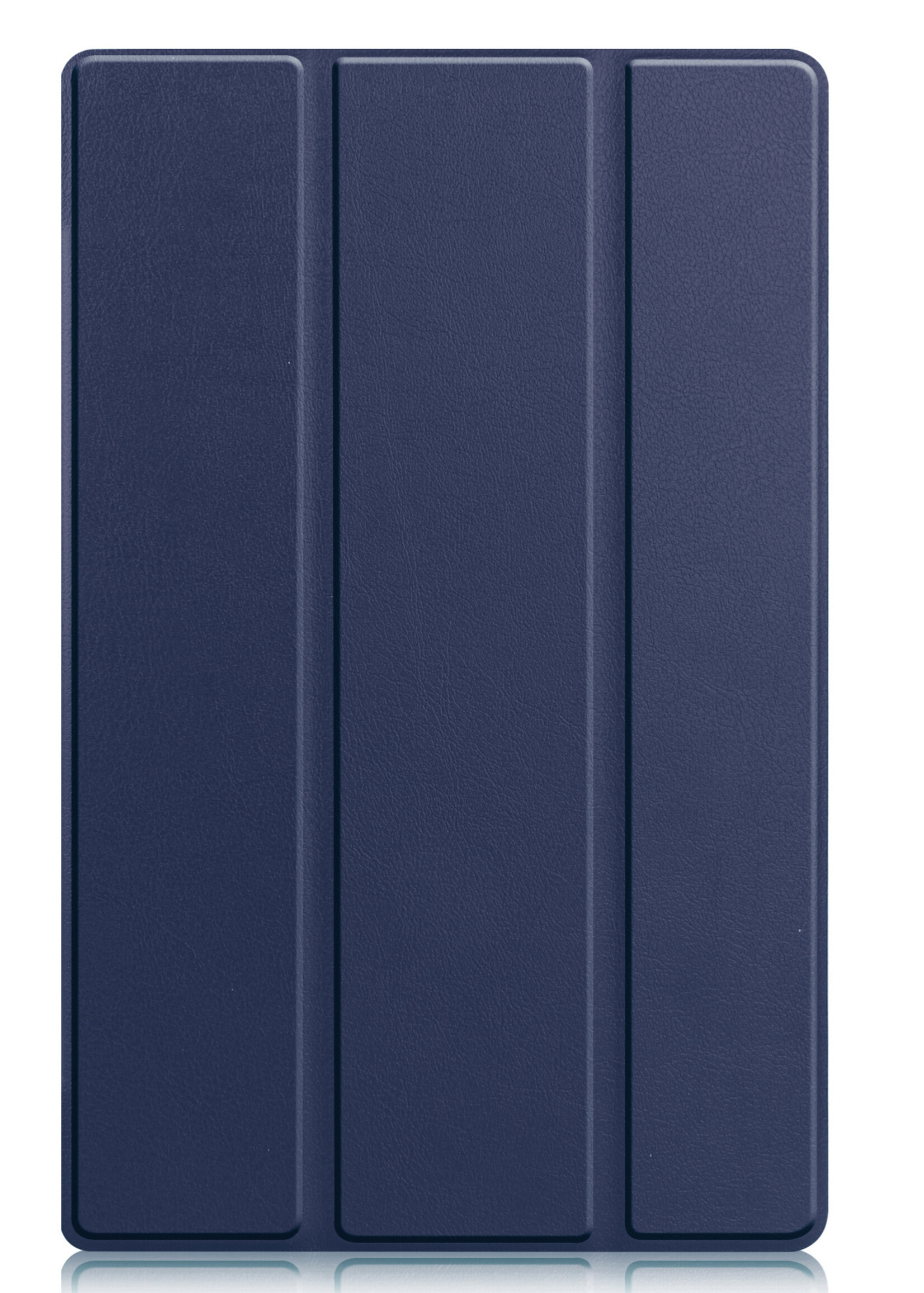LUQ Hoes Geschikt voor Lenovo Tab M10 Plus 3rd Gen Hoes Luxe Hoesje Book Case Met Screenprotector - Hoesje Geschikt voor Lenovo Tab M10 Plus (3e Gen) Hoes Cover - Donkerblauw
