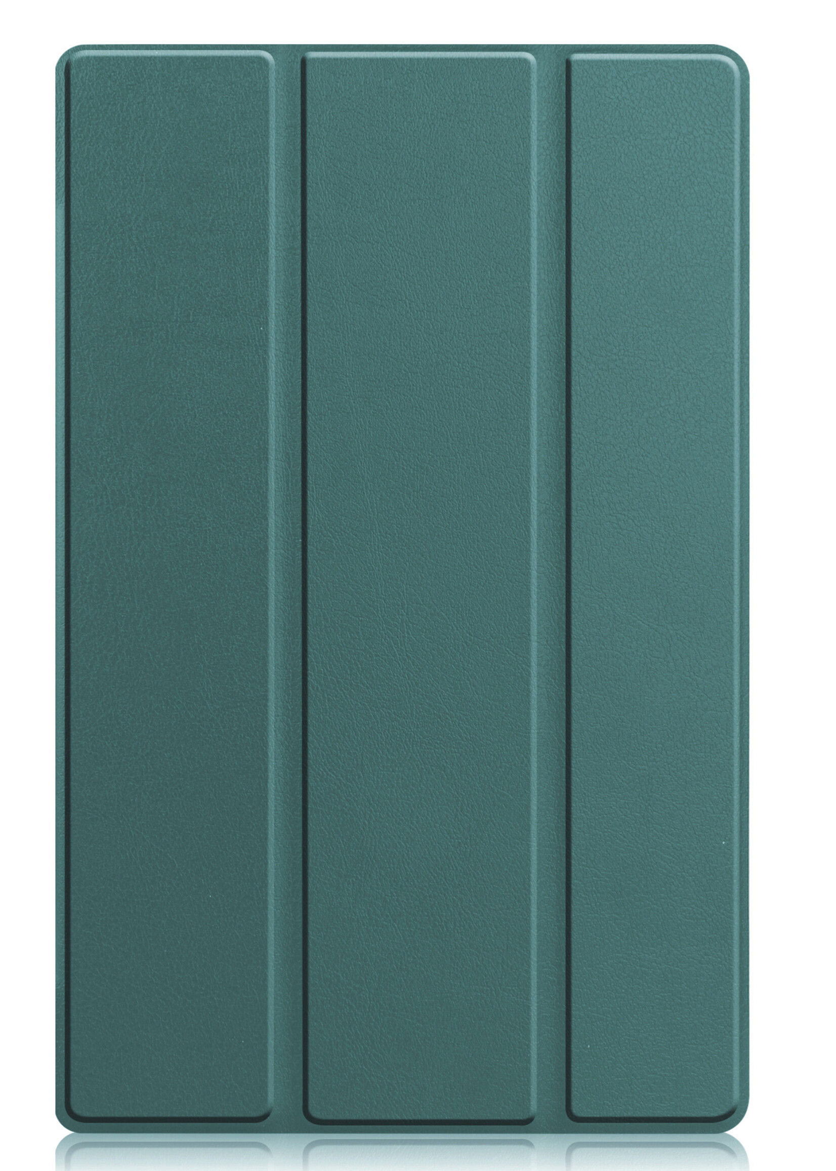 LUQ Hoes Geschikt voor Lenovo Tab M10 Plus 3rd Gen Hoes Luxe Hoesje Book Case Met Screenprotector - Hoesje Geschikt voor Lenovo Tab M10 Plus (3e Gen) Hoes Cover - Donkergroen