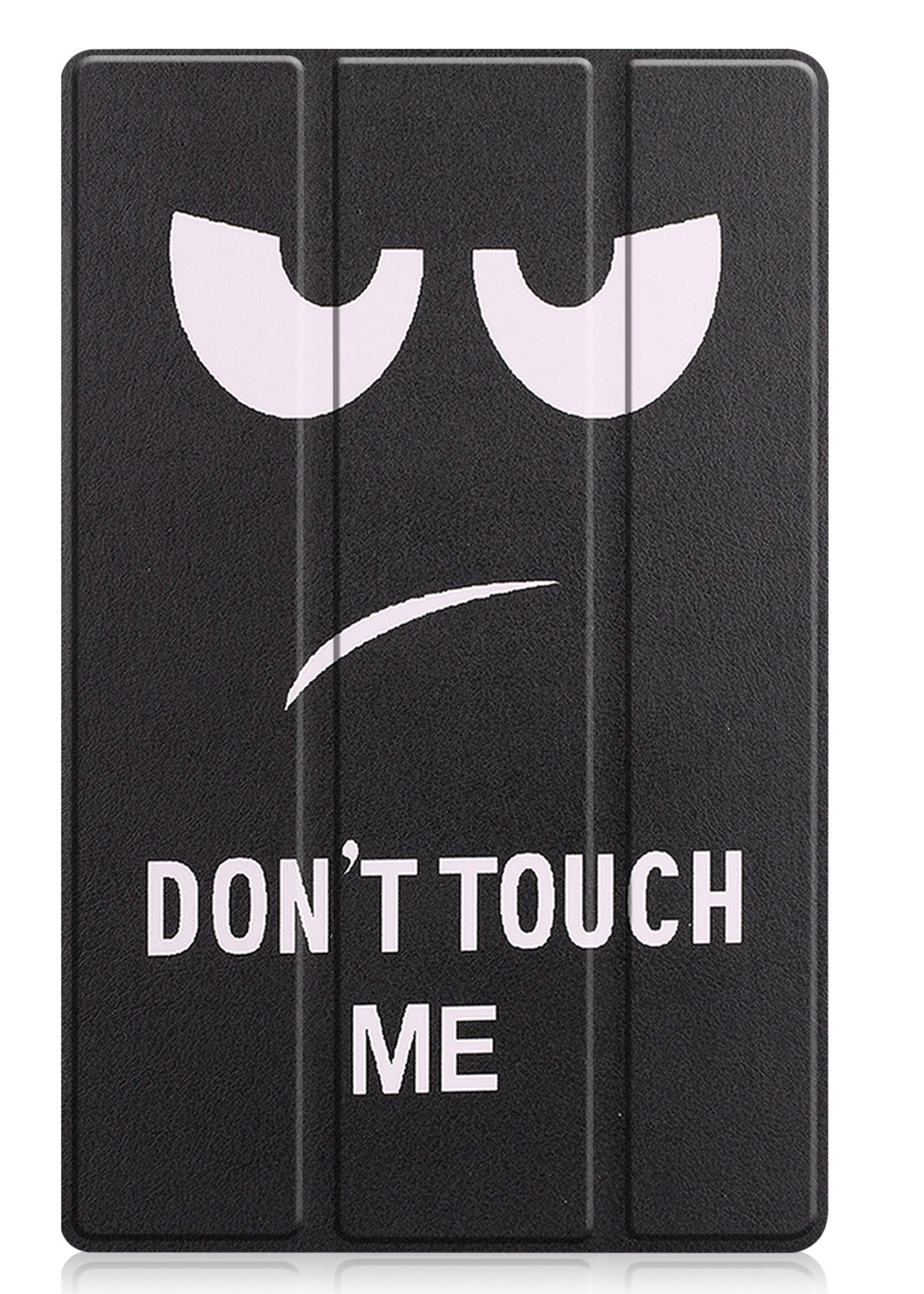 LUQ Hoes Geschikt voor Lenovo Tab M10 Plus 3rd Gen Hoes Luxe Hoesje Book Case Met Screenprotector - Hoesje Geschikt voor Lenovo Tab M10 Plus (3e Gen) Hoes Cover - Don't Touch Me