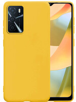 LUQ LUQ OPPO A16s Hoesje Siliconen - Geel