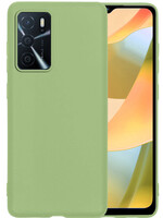 LUQ LUQ OPPO A16s Hoesje Siliconen - Groen