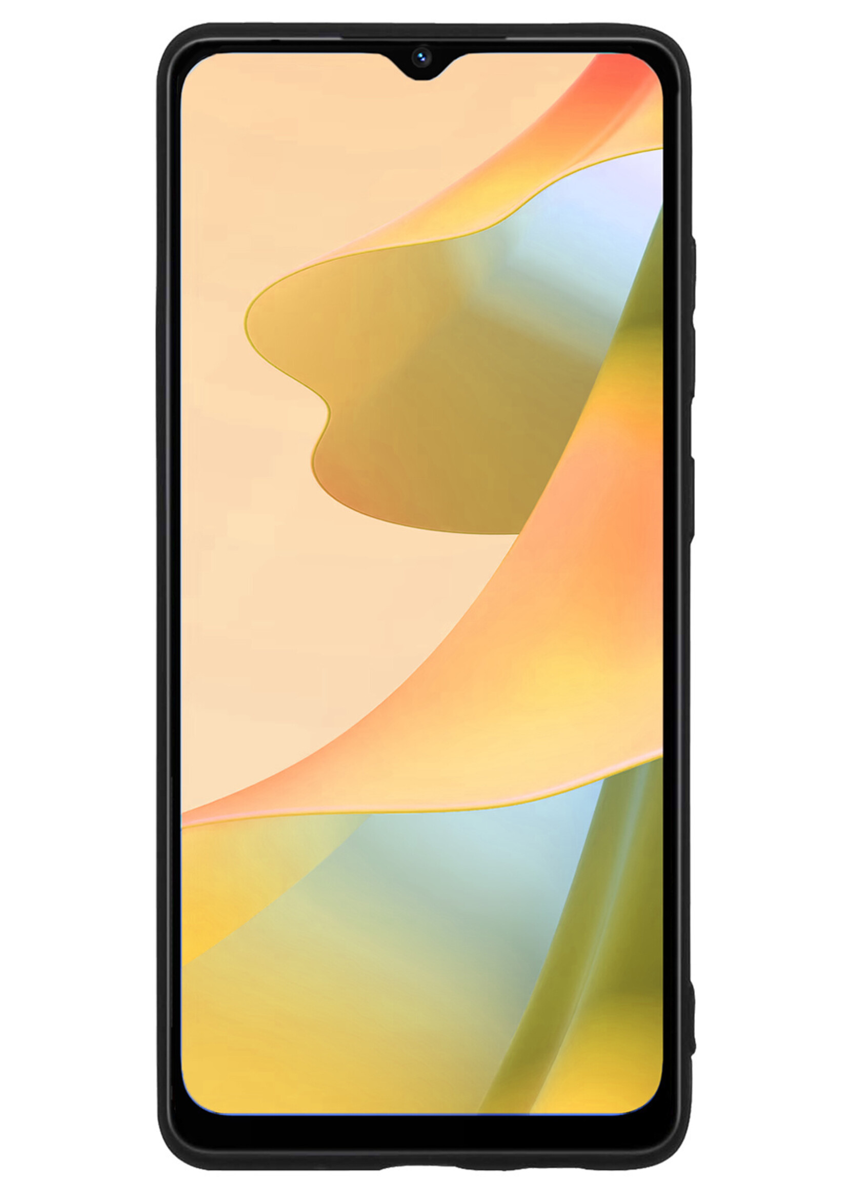 LUQ Hoesje Geschikt voor OPPO A16s Hoesje Siliconen Case - Hoes Geschikt voor OPPO A16s Hoes Siliconen - Zwart