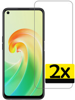 LUQ LUQ OPPO A76 Screenprotector Glas - 2 PACK