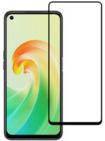 LUQ LUQ OPPO A76 Screenprotector Glas Full Cover