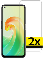 LUQ LUQ OPPO A96 Screenprotector Glas - 2 PACK
