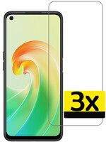 LUQ LUQ OPPO A96 Screenprotector Glas - 3 PACK