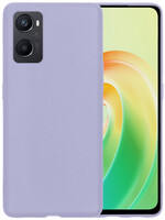 LUQ LUQ OPPO A96 Hoesje Siliconen - Lila