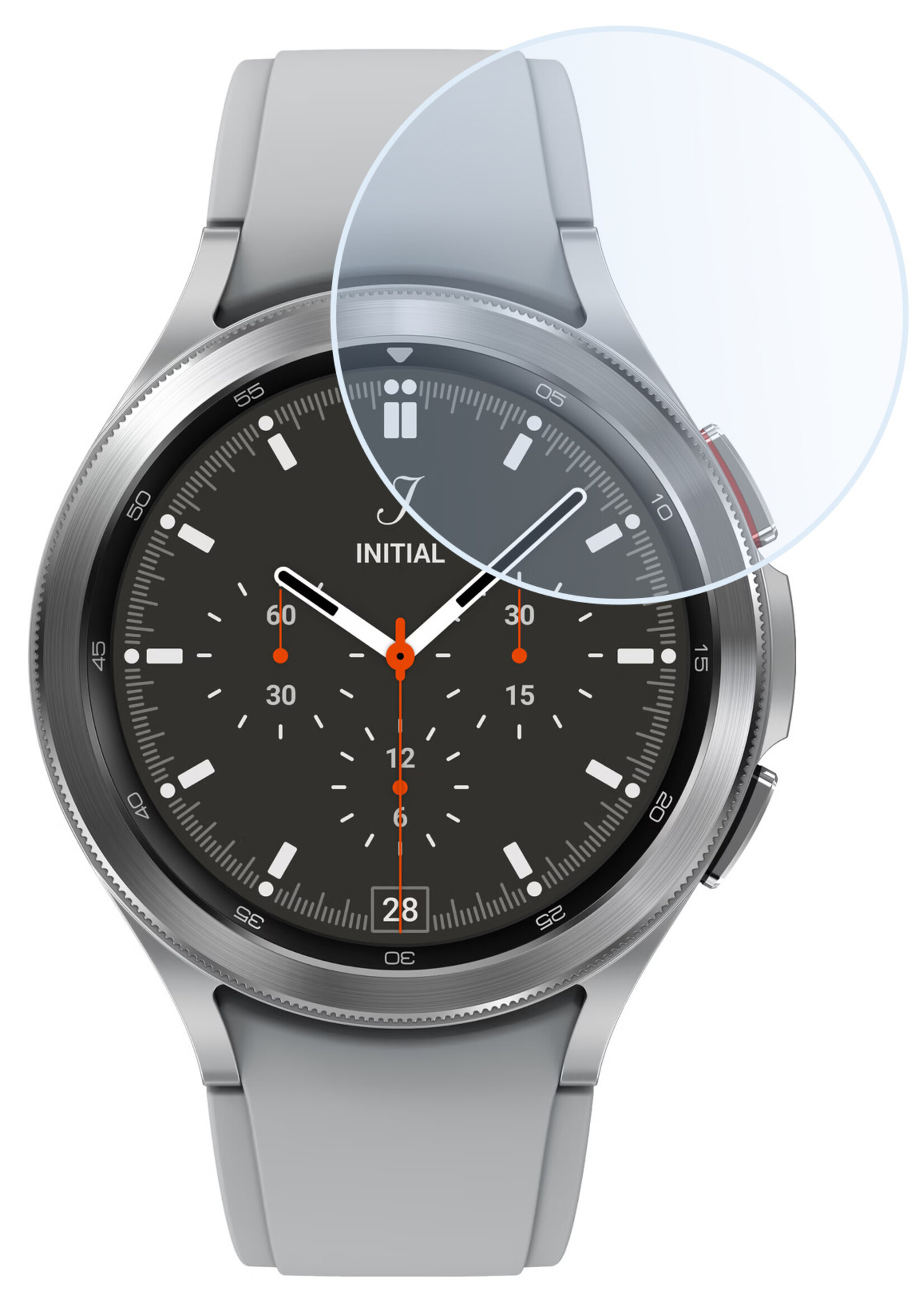 LUQ Screenprotector Geschikt voor Samsung Galaxy Watch 4 Classic 46 mm Screenprotector Bescherm Glas Screen Protector - Screenprotector Geschikt voor Samsung Watch 4 Classic (46 mm) Gehard Glas