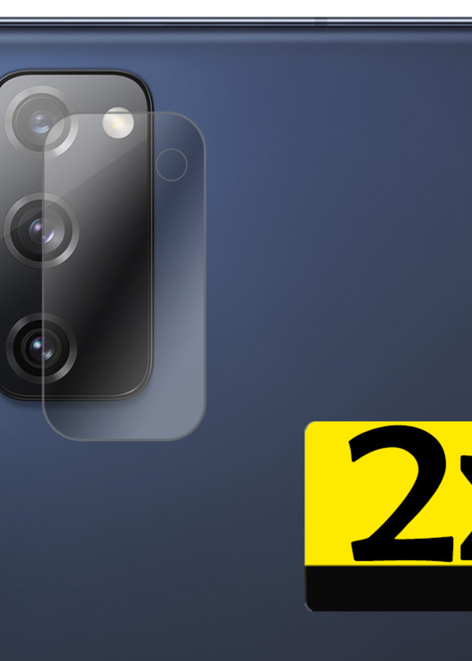 LUQ Screenprotector Geschikt voor Samsung S20 FE Camera Screenprotector Tempered Glass - Screenprotector Geschikt voor Samsung Galaxy S20 FE Screenprotector Camera Screenprotector - 2 Stuks