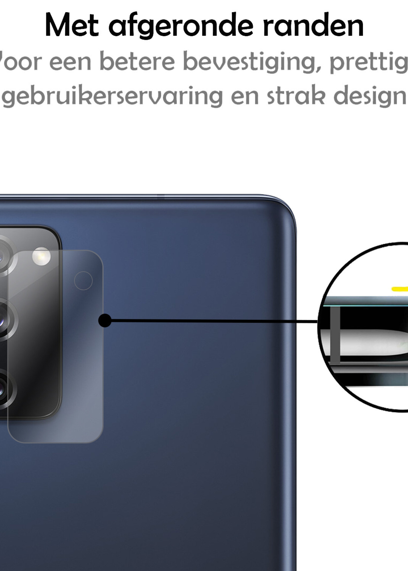 LUQ Screenprotector Geschikt voor Samsung S20 FE Camera Screenprotector Tempered Glass - Screenprotector Geschikt voor Samsung Galaxy S20 FE Screenprotector Camera Screenprotector - 2 Stuks