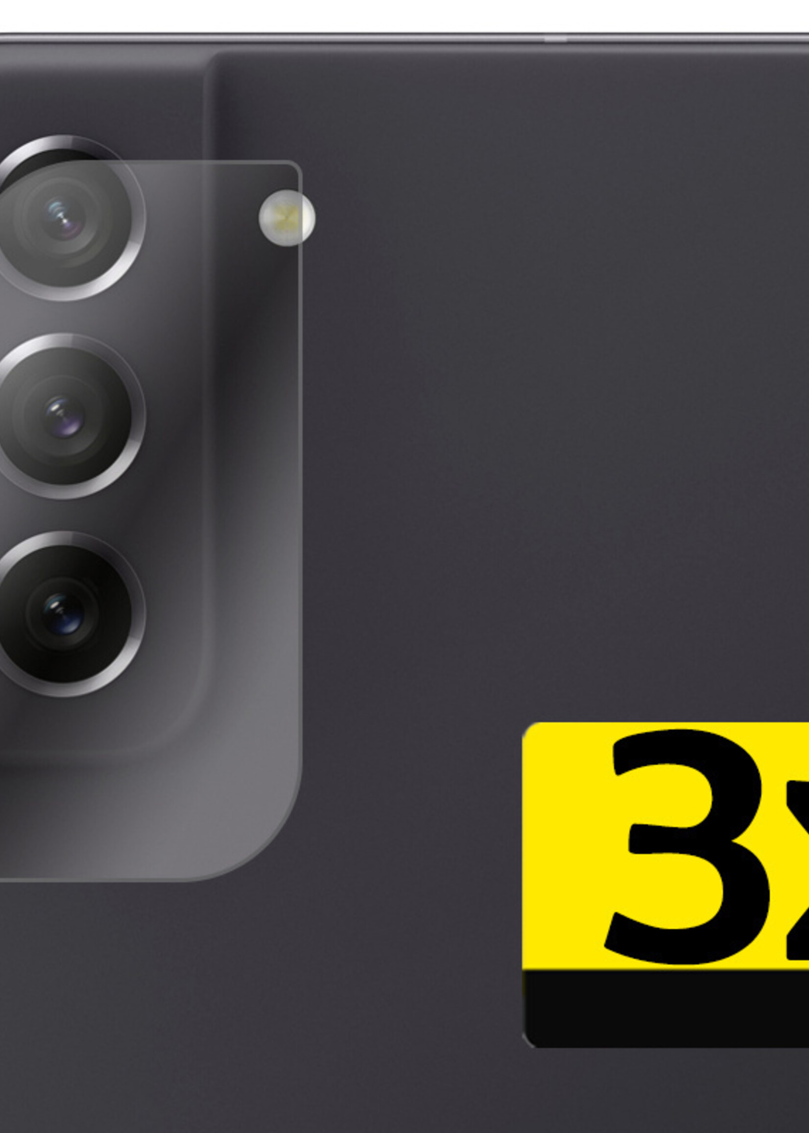 LUQ Screenprotector Geschikt voor Samsung S21 FE Camera Screenprotector Tempered Glass - Screenprotector Geschikt voor Samsung Galaxy S21 FE Screenprotector Camera Screenprotector - 3 Stuks