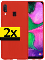 LUQ LUQ Samsung Galaxy A20e Hoesje Siliconen - Rood