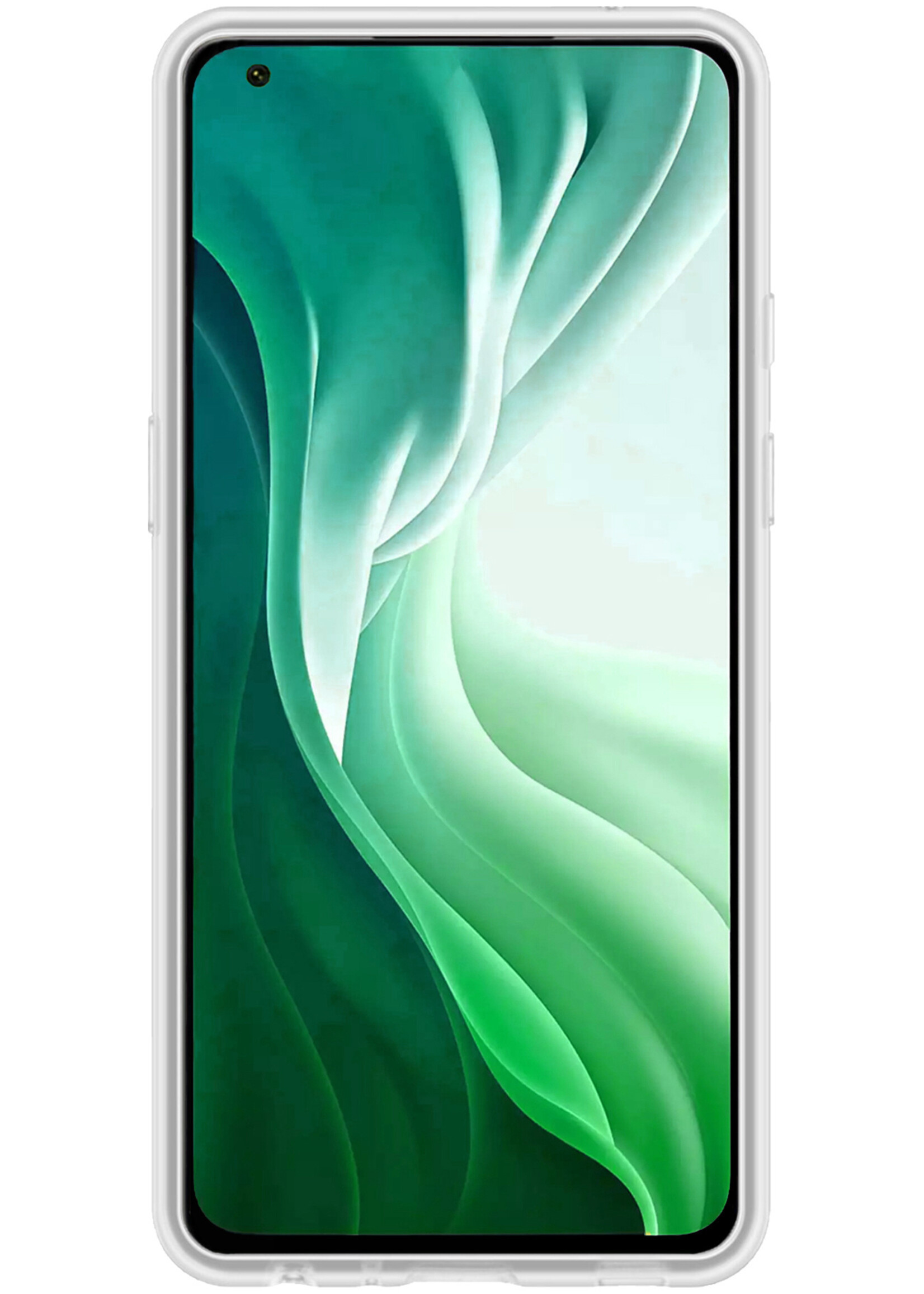 LUQ Hoesje Geschikt voor Xiaomi 11 Lite 5G NE Hoesje Siliconen Case - Hoes Geschikt voor Xiaomi 11 Lite 5G NE Hoes Siliconen - Transparant - 2 Stuks