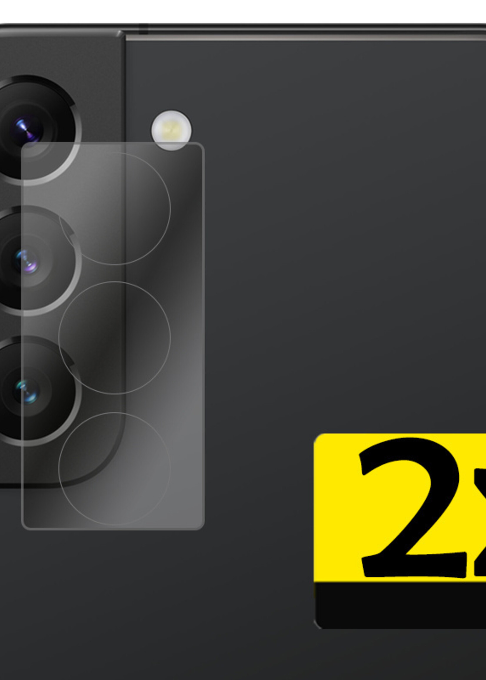LUQ Screenprotector Geschikt voor Samsung S22 Plus Camera Screenprotector Tempered Glass - Screenprotector Geschikt voor Samsung Galaxy S22 Plus Screenprotector Camera Screenprotector - 2 Stuks