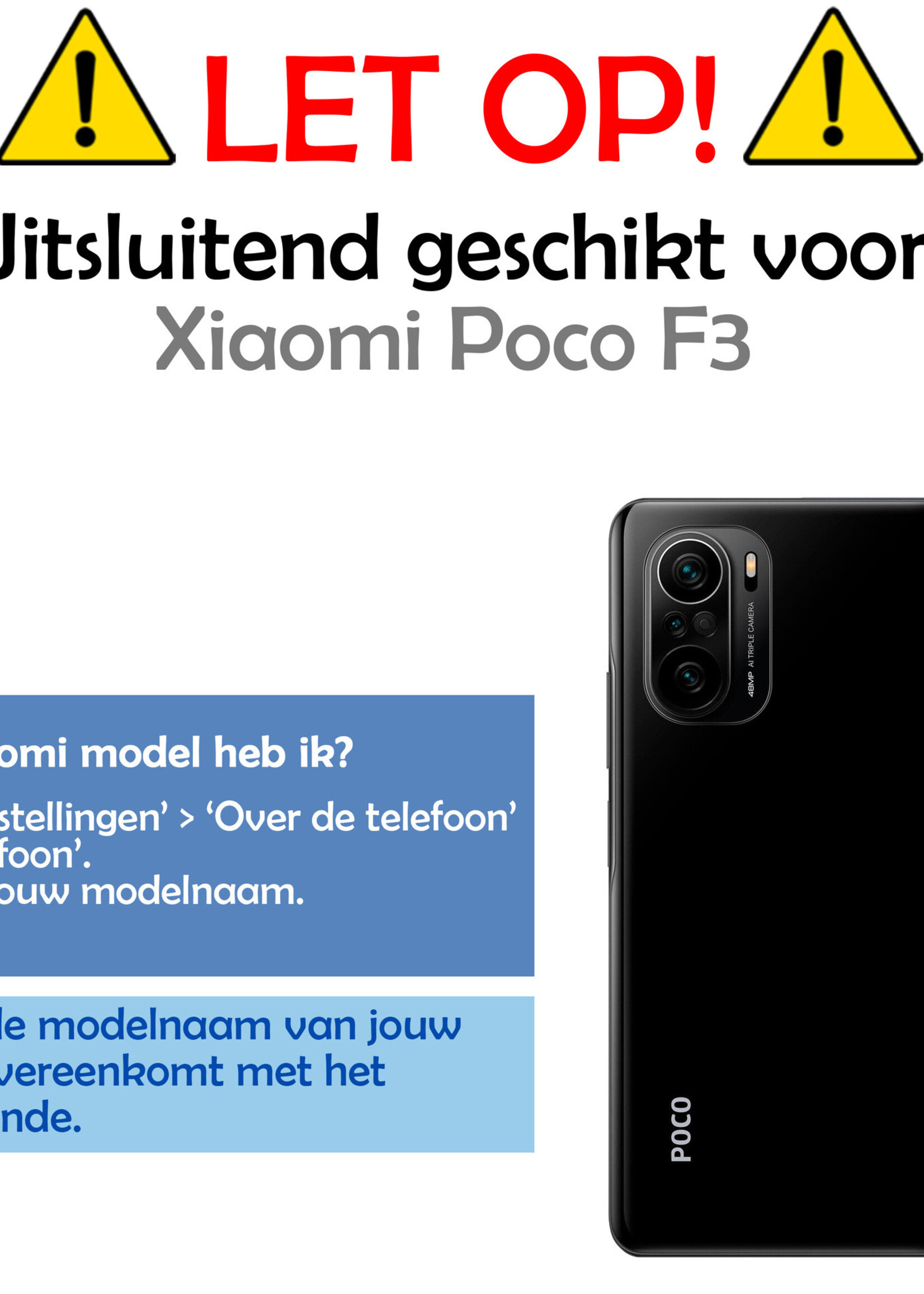 LUQ Hoesje Geschikt voor Poco F3 Hoesje Shockproof Case Siliconen - Hoes Geschikt voor Xiaomi Poco F3 Hoes Cover Siliconen - Transparant - 2 Stuks