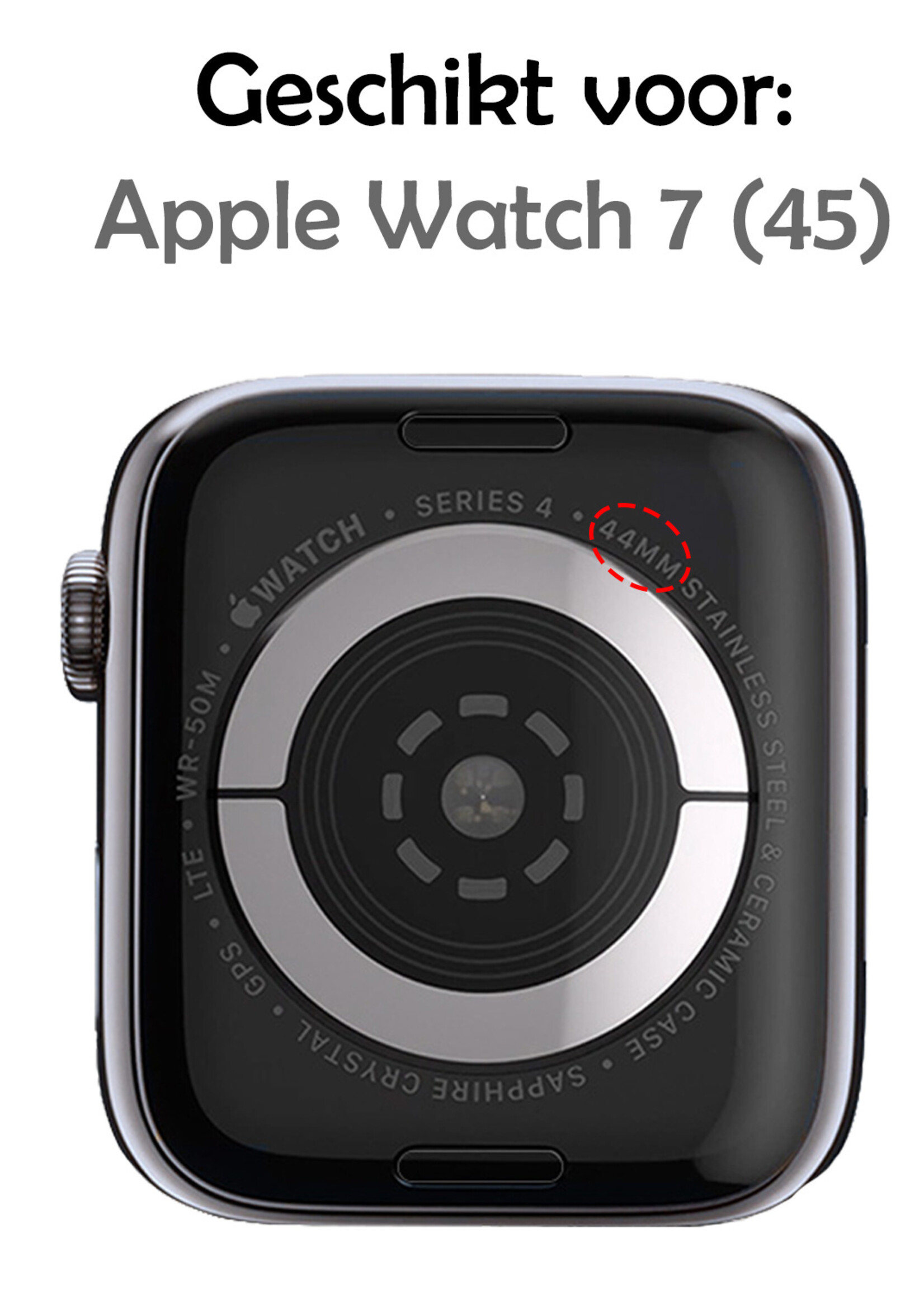LUQ Geschikt Voor Apple Watch 7 Bandje 45 mm - Bandje Geschikt Voor Apple Watch 7 Milanees - Goud