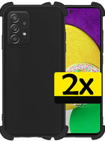 LUQ Samsung Galaxy A52 Hoesje Shockproof - Zwart - 2 PACK