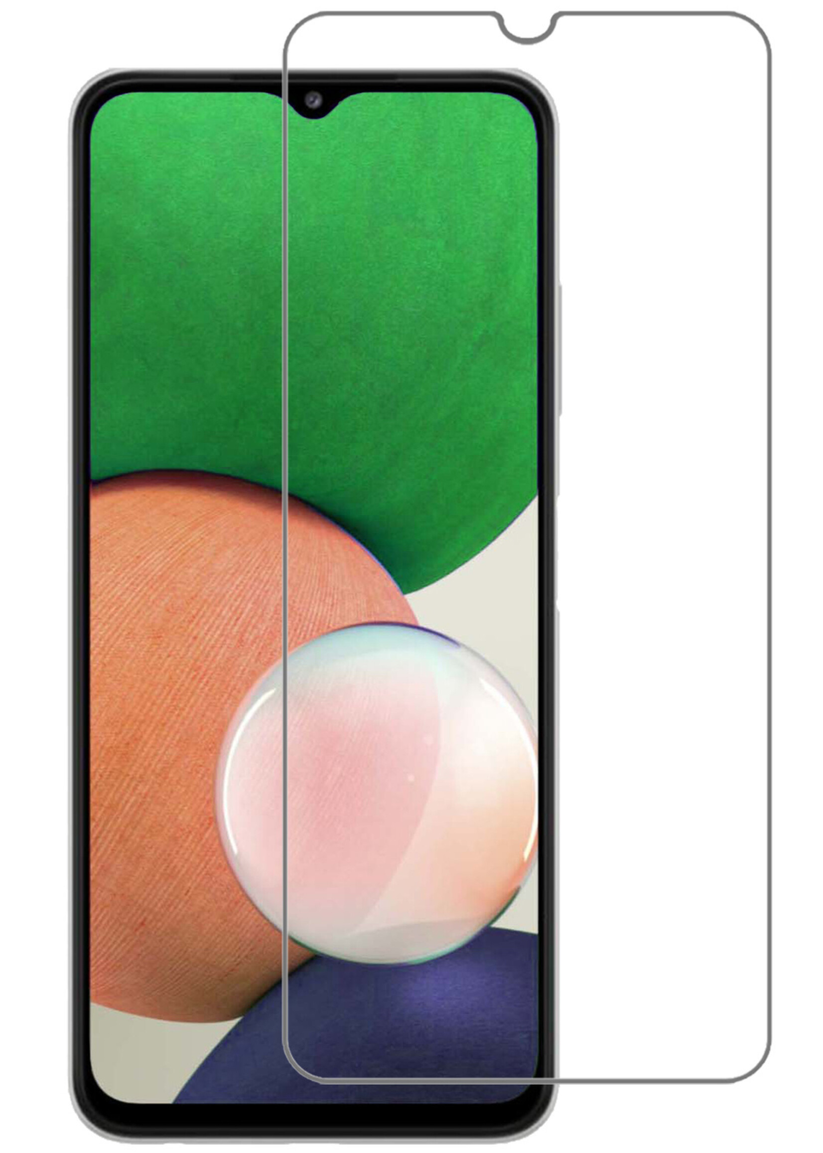 LUQ Screenprotector Geschikt voor Samsung M22 Screenprotector Beschermglas Gehard Glas - Screenprotector Geschikt voor Samsung Galaxy M22 Screenprotector Glas