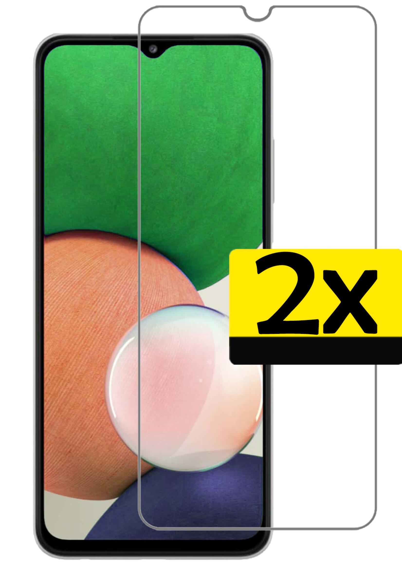 LUQ Screenprotector Geschikt voor Samsung M22 Screenprotector Beschermglas Gehard Glas - Screenprotector Geschikt voor Samsung Galaxy M22 Screenprotector Glas - 2 Stuks