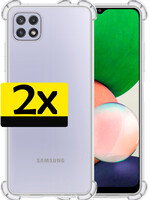 LUQ Samsung Galaxy M22 Hoesje Shockproof - 2 PACK