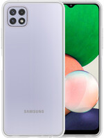 LUQ Samsung Galaxy M22 Hoesje Siliconen - Transparant