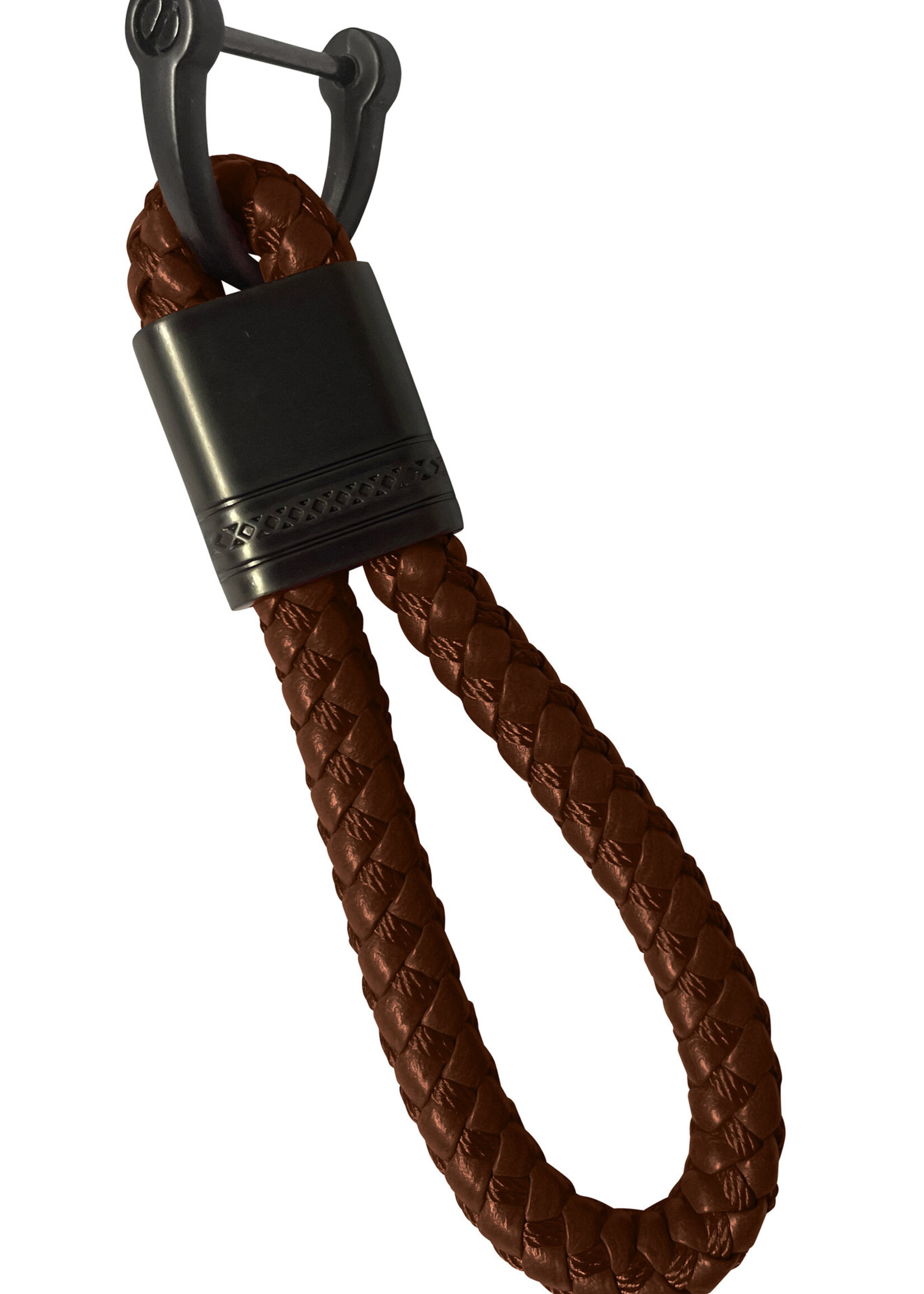 LUQ Sleutelhanger Touw Auto Sleutelhanger Met Sleutelhanger Ring Sleutelhanger Koord - Bruin