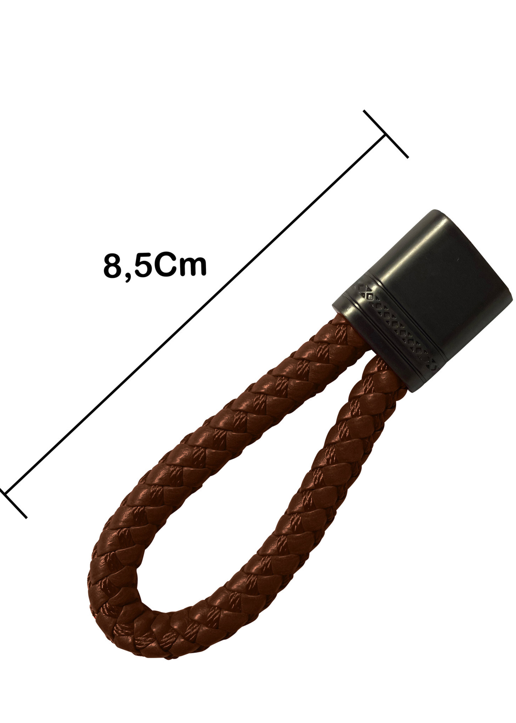 LUQ Sleutelhanger Touw Auto Sleutelhanger Met Sleutelhanger Ring Sleutelhanger Koord - Bruin