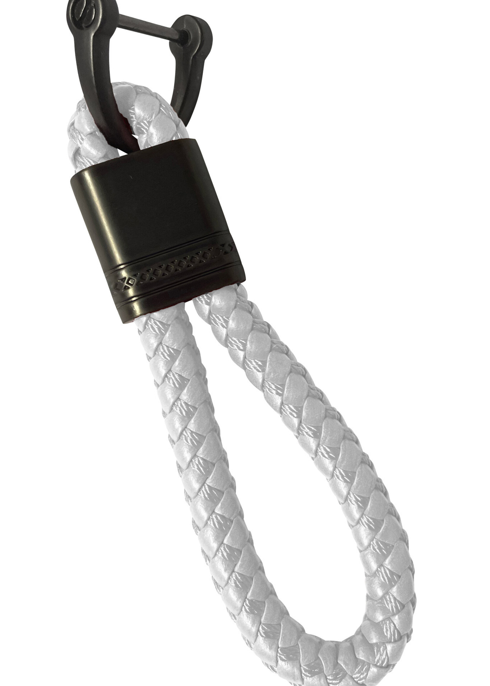 LUQ Sleutelhanger Touw Auto Sleutelhanger Met Sleutelhanger Ring Sleutelhanger Koord - Wit