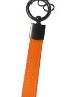 LUQ LUQ Sleutehanger Leer Dik - Oranje