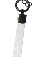 LUQ LUQ Sleutehanger Leer Dik - Wit