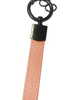 LUQ LUQ Sleutehanger Leer Dik - Lichtroze