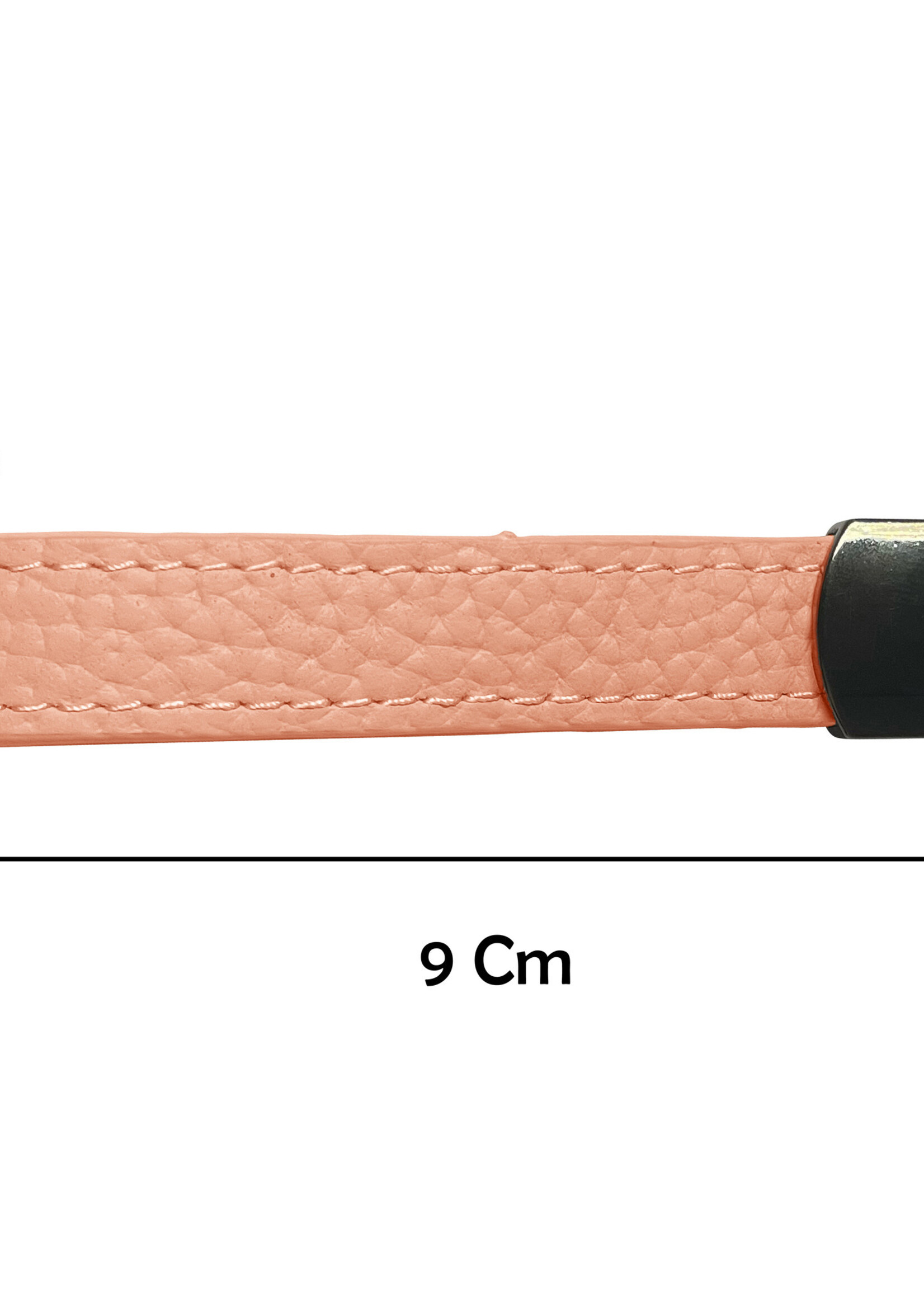 LUQ Sleutelhanger Leer met Met Sleutelhanger Ringen Sleutelhanger Auto Dik Leer Sleutelhanger - Lichtroze