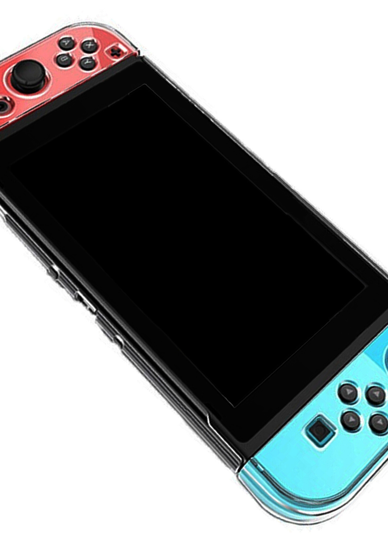 LUQ Hoes Geschikt voor Nintendo Switch Case Hoesje Schokproof - Bescherm Hoes Geschikt voor Nintendo Switch Hoes Hard Cover - Transparant