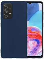 LUQ Samsung Galaxy A23 Hoesje Siliconen - Donkerblauw
