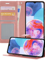 LUQ LUQ Samsung Galaxy A23 Hoesje Bookcase - Rose Goud