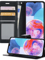 LUQ LUQ Samsung Galaxy A23 Hoesje Bookcase - Zwart