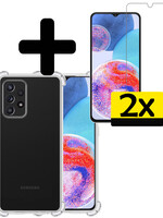 LUQ LUQ Samsung Galaxy A23 Hoesje Shockproof Met 2x Screenprotector